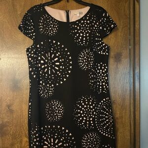Black and pink dress